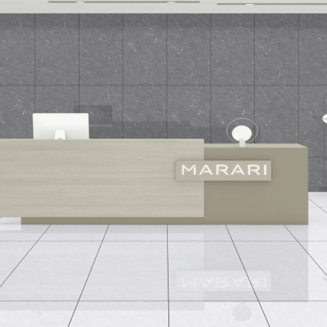 Exotica X - El Wakefield Nero, marble-look wall tile for bathroom